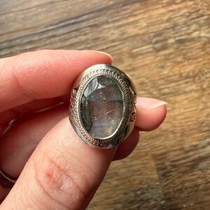 925 Sterling silver labradorite ring